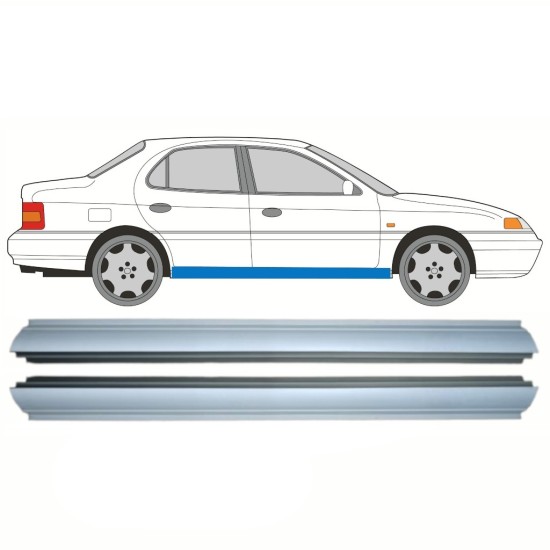 Küszöb javító panel hoz Hyundai Lantra 1990-1995 / Bal = Jobb (szimmetrikus) / Készlet 10322