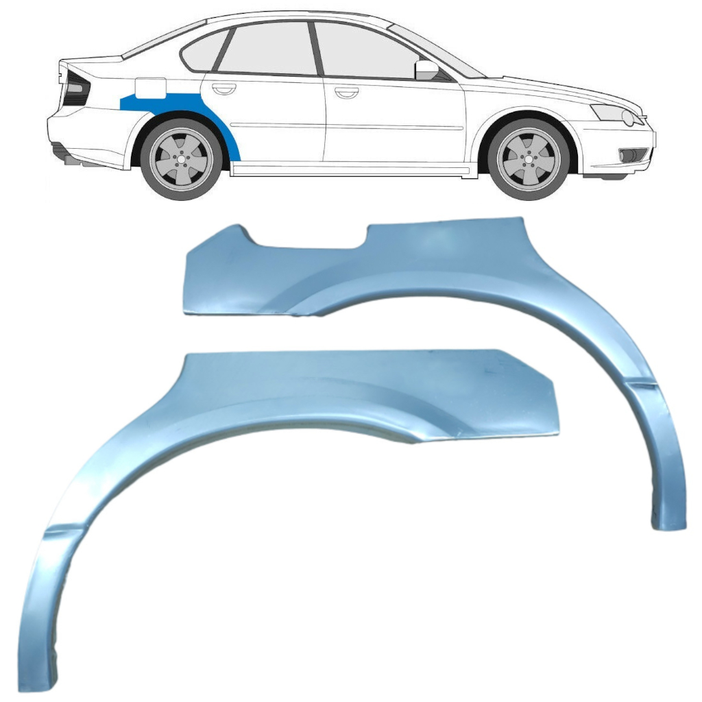 Hátsó Sárvédő Javító Panel Hoz Subaru Legacy 1998-2004 / Bal+Jobb / Készlet 9189