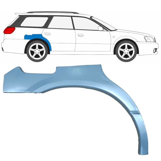 Hátsó sárvédő javító panel hoz Subaru Legacy 1998-2004 / Jobb / COMBI / SEDAN 5612