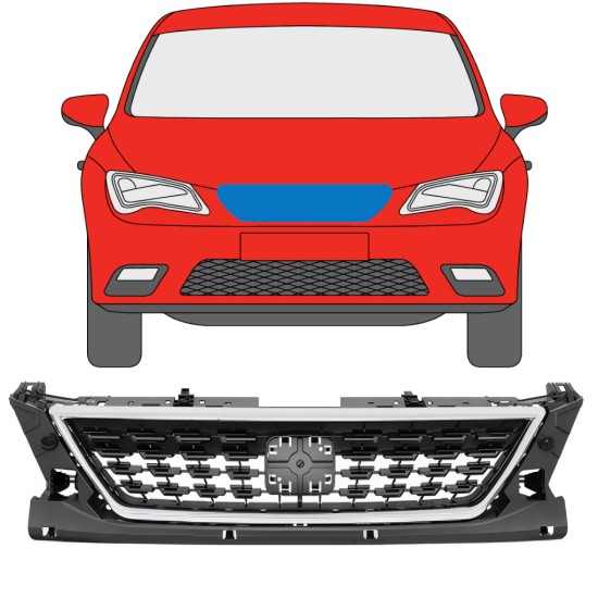 Hűtőrács hoz Seat Leon 2012-2020 / Készlet 11477