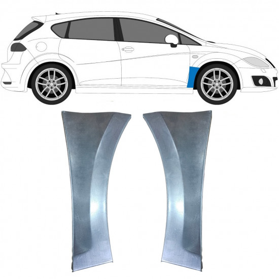 Első sárvédő javító panel hoz Seat Leon 2005-2012 / Bal+Jobb 9606