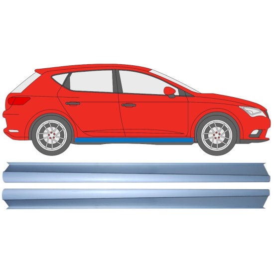 Alsó küszöb javító panel hoz Seat Leon 2012-2020 / Bal+Jobb / Készlet 16984