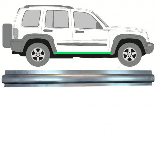 Belső küszöb javító panel hoz Jeep Liberty 2001-2008 / Bal = Jobb (szimmetrikus) 11492