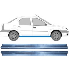 Küszöb javító panel hoz Dacia Logan 2004-2009 / Bal+Jobb / Készlet 11345