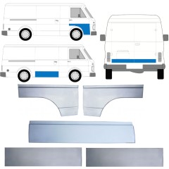 Ajtó javító panel hoz Volkswagen LT 1975-1996 / Bal+Jobb / Készlet 12631