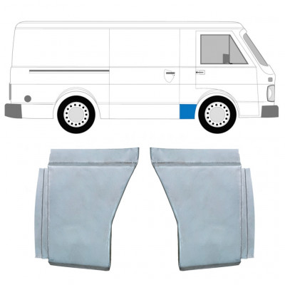 Alsó rész első sárvédő javító panel hoz Volkswagen LT 1975-1996 / Bal+Jobb / Készlet 9972