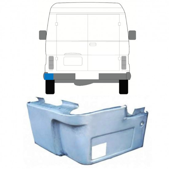 Hátsó sarok javító panel hoz Volkswagen LT 1975-1996 / Bal 11653