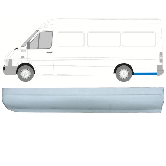 Alsó hátsó sárvédő javító panel hoz Volkswagen LT 1996-2005 / Bal 13833
