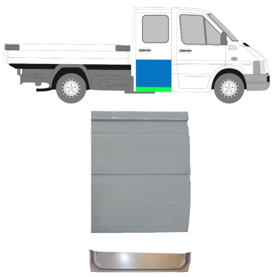Hátsó ajtó javító panel hoz Volkswagen LT 1996-2005 / Bal = Jobb (szimmetrikus) 16587