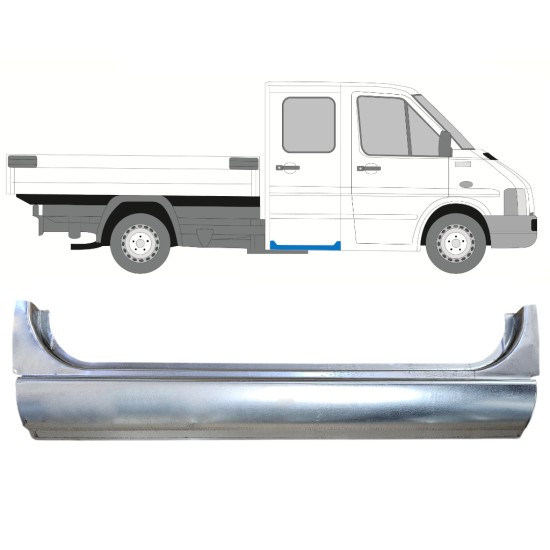 Hátsó ajtó küszöb javító panel hoz Volkswagen LT 1996-2005 / Bal = Jobb (szimmetrikus) 16390