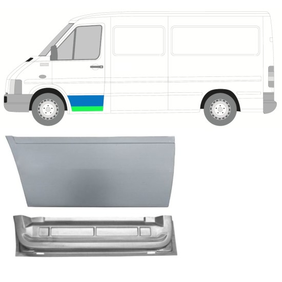 Első ajtó javító lemez hoz Volkswagen LT 1996-2005 / Bal 16558