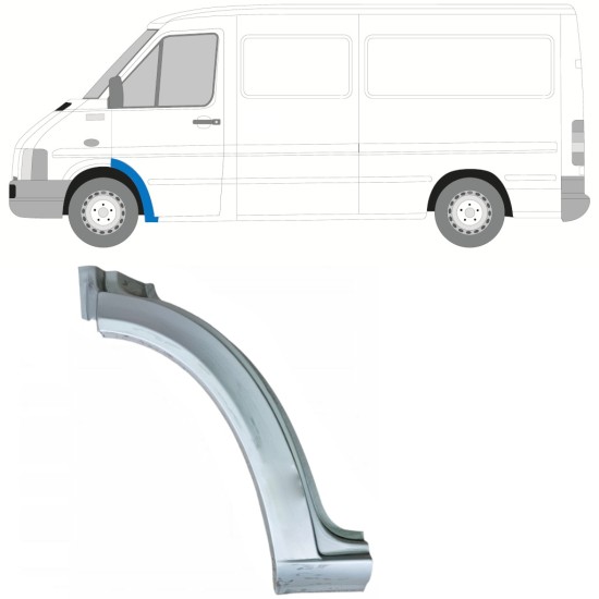 Első sárvédő javító panel hoz Volkswagen LT 1996-2005 / Bal 16564