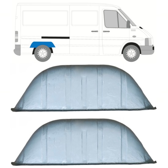 Belső hátsó kerékív javító panel hoz Volkswagen LT 1996-2005 / Bal = Jobb (szimmetrikus) / Készlet 14151