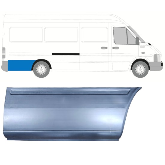 Hátsó sárvédő hátsó rész javító panel hoz Volkswagen LT 1996-2005 / Jobb 13415