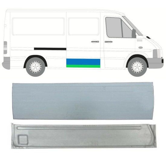 Tolóajtó javító panel hoz Volkswagen LT 1996-2005 / Készlet 16601