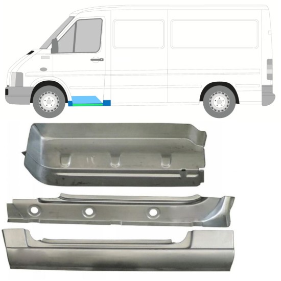 Belső küszöb, sárvédő és első lépcső javító panel hoz Volkswagen LT 1996-2005 / Bal 16572