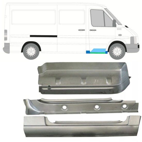 Belső küszöb, sárvédő és első lépcső javító panel hoz Volkswagen LT 1996-2005 / Jobb 16571