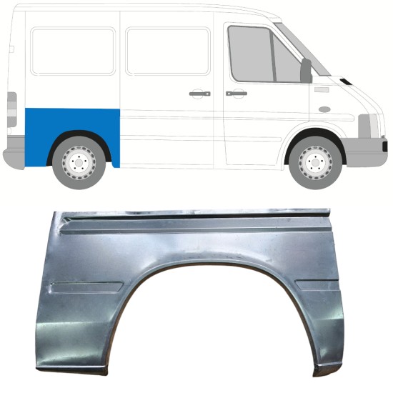 Hátsó sárvédő javító panel hoz Volkswagen LT 1996-2005 / Jobb 13477
