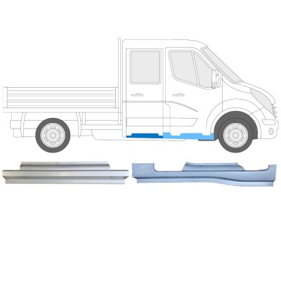 Javító panel készlet hoz Renault Master 2010- / Jobb / Duplafülkés / 14911