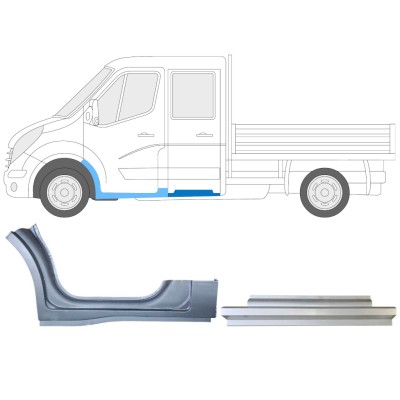 Javító panel készlet hoz Renault Master 2010- / Bal / Duplafülkés / 14914