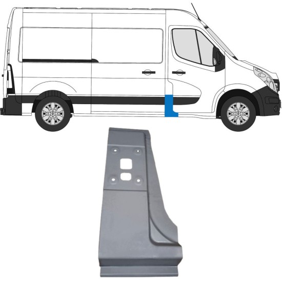 Oszlop javító panel hoz Opel Movano 2010-2021 / Jobb 16918