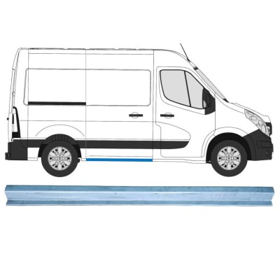 Tolóajtó küszöb javító panel hoz Renault Master 2010- / Jobb 14917