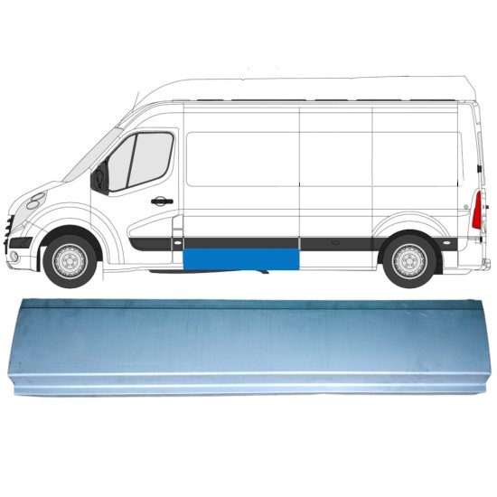 Oldalsó javító panel hoz Nissan NV400 2010- / Bal 15387