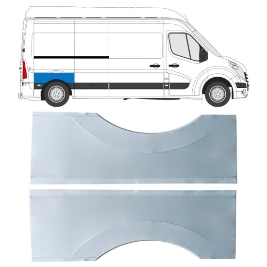 Hátsó sárvédő javító panel hoz Opel Movano 2010-2021 / Bal+Jobb 16823