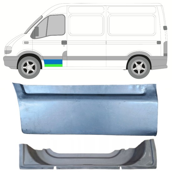 Belső és külső első ajtó javító panel hoz Opel Movano 1998-2010 / Bal 16880