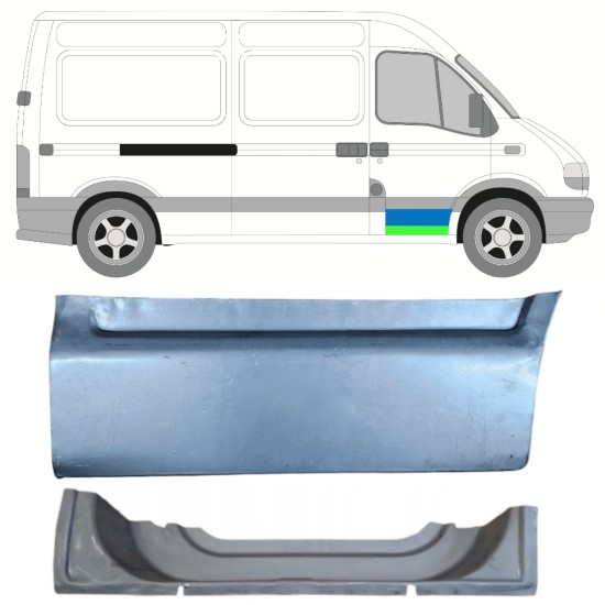 Belső és külső első ajtó javító panel hoz Nissan Interstar 2002-2010 / Jobb 16879