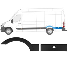 Oldalsó díszítő elem hoz Opel Movano 2010-2021 / Bal / Készlet 13283