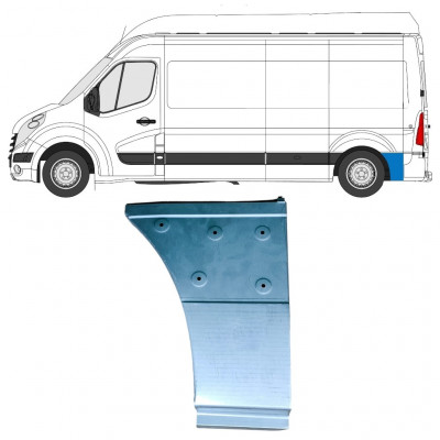 Kerék mögötti hátsó sárvédő javító panel hoz Renault Master 2010- / Bal 12853