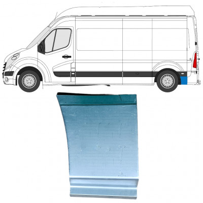 Kerék mögötti hátsó sárvédő javító panel hoz Renault Master 2010- / Bal 12851