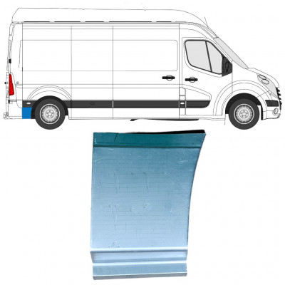 Kerék mögötti hátsó sárvédő javító panel hoz Renault Master 2010- / Jobb 12850