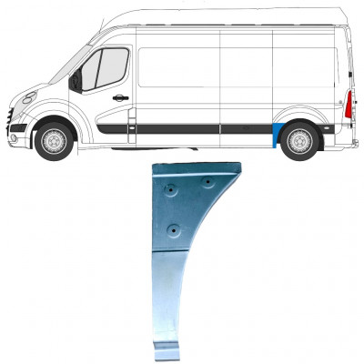 Első rész hátsó sárvédő javító panel hoz Renault Master 2010- / Bal 12849