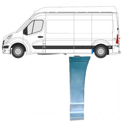 Első rész hátsó sárvédő javító panel hoz Renault Master 2010- / Bal 12847