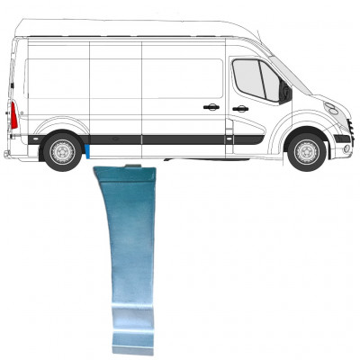 Első rész hátsó sárvédő javító panel hoz Renault Master 2010- / Jobb 12846