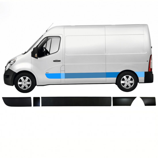 Oldalsó díszítő elemek készlete hoz Renault Master Opel Movano Nv 400 2010- / Bal /  8580