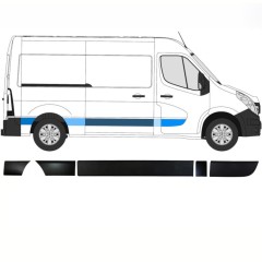 Oldalsó díszítő elemek készlete hoz Opel Movano 2010-2021 / Jobb / 13913