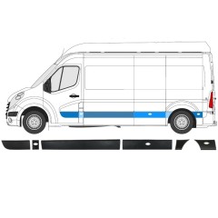 Oldalsó díszítő elemek készlete hoz Opel Movano 2010-2021 / Bal / 13919