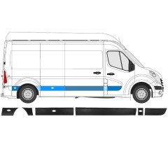 Oldalsó díszítő elemek készlete hoz Opel Movano 2010-2021 / Jobb / 13917