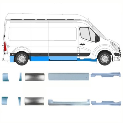Javító panel készlet hoz Renault Master 2010- / Bal+Jobb / 14927