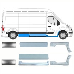Javító panel készlet hoz Nissan NV400 2010- / Bal+Jobb 15718