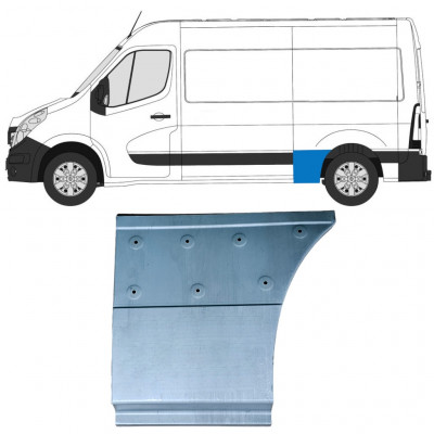 Első rész hátsó sárvédő javító panel hoz Renault Master 2010- / Bal 12845