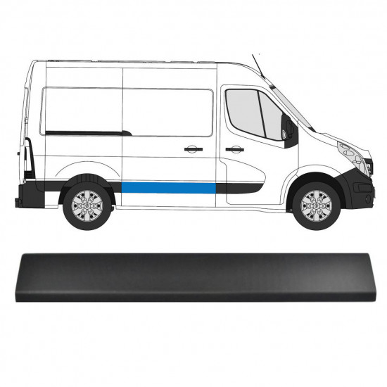 Tolóajtó díszléc jobb hoz Renault Master 2010- / Jobb 10843