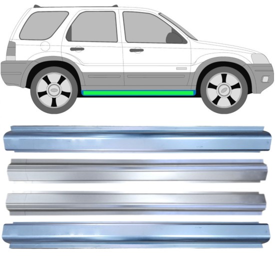 Küszöb és belső küszöb javító panel hoz Ford Maverick 2001-2008 / Bal+Jobb / Készlet 14856 Küszöb és belső küszöb javító panel hoz Ford Maverick 2001-2008 / Bal+Jobb / Készlet 14856