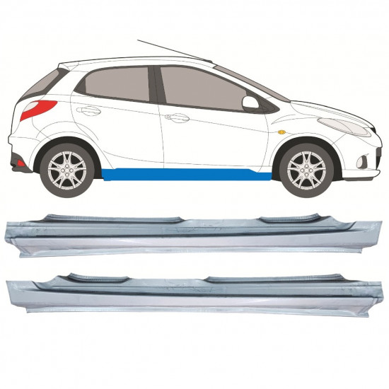 Küszöb javító panel hoz Mazda 2 2007-2014 / Készlet 12440