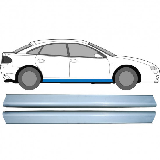 Küszöb javító panel hoz Mazda 323F 1994-1998 / Bal = Jobb (szimmetrikus) / Készlet 10395