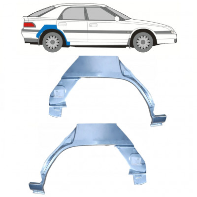 Hátsó sárvédő javító panel hoz Mazda 323F BG 1989-1994 / Bal+Jobb / Készlet 9855