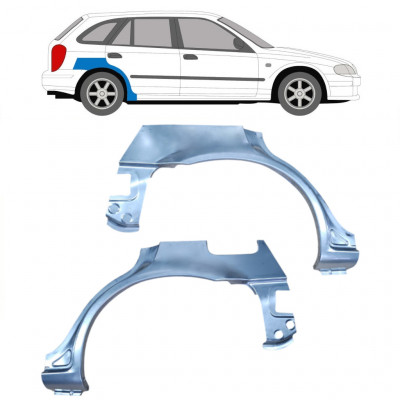 Hátsó sárvédő javító panel hoz Mazda 323F 1998-2004 / Bal+Jobb / Készlet 9166